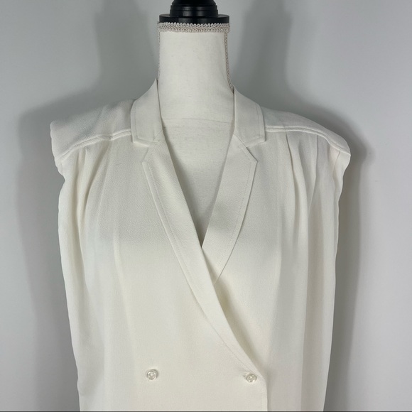 NEW Remain Birger Christensen padded shoulder tux top - Picture 2 of 7